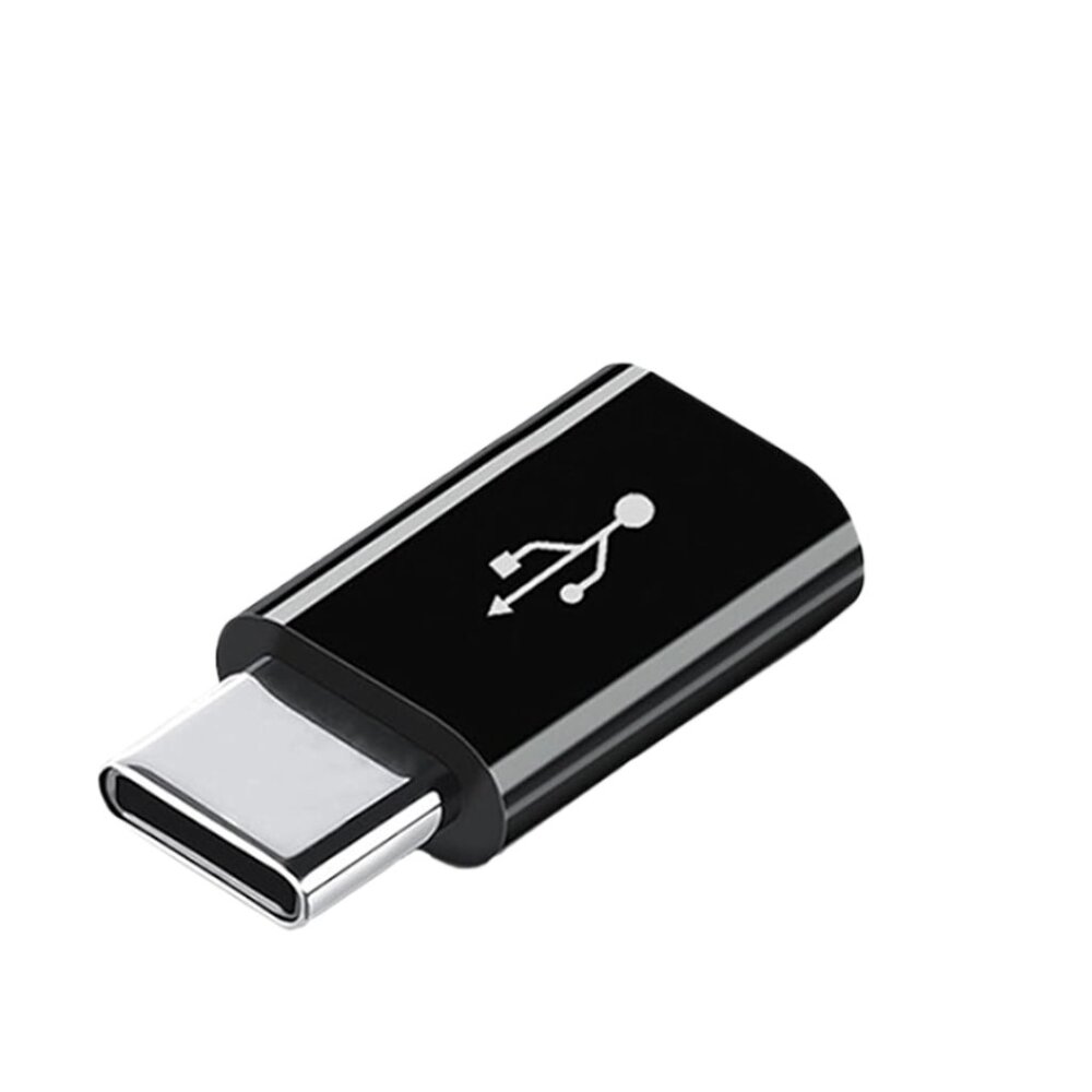 Micro-USB To USB-C Adapter Converter Black Android to USB-C Phone PC iPad New